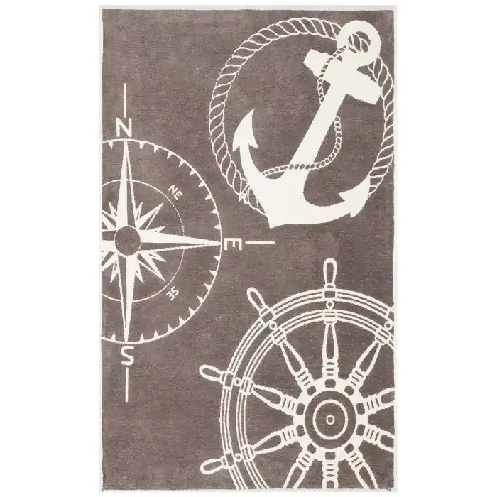 MIA COTTON HALI 0004 Yıkanabilir Çift Taraflı Pofuduk Dokuma Pamuk Kilim