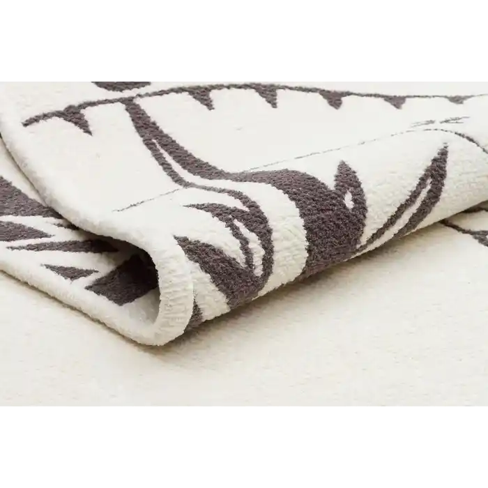 MIA COTTON HALI 0004 Yıkanabilir Çift Taraflı Pofuduk Dokuma Pamuk Kilim