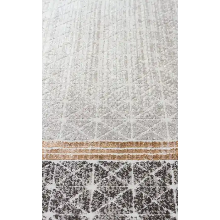 LISBON HALI 0059 Parlak Dokulu Modern Desenli Renkli Metalik Işıltılı Makine Halısı