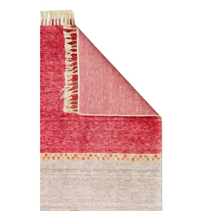 ZARA HALI 0122 Otantik Desenli Özel Hav Vermeyen ve Kolay Temizlenebilir Tensel Kullanılarak El Emeği ile Özel Tezgahlarda Üretilen Modern Uşak Halısı