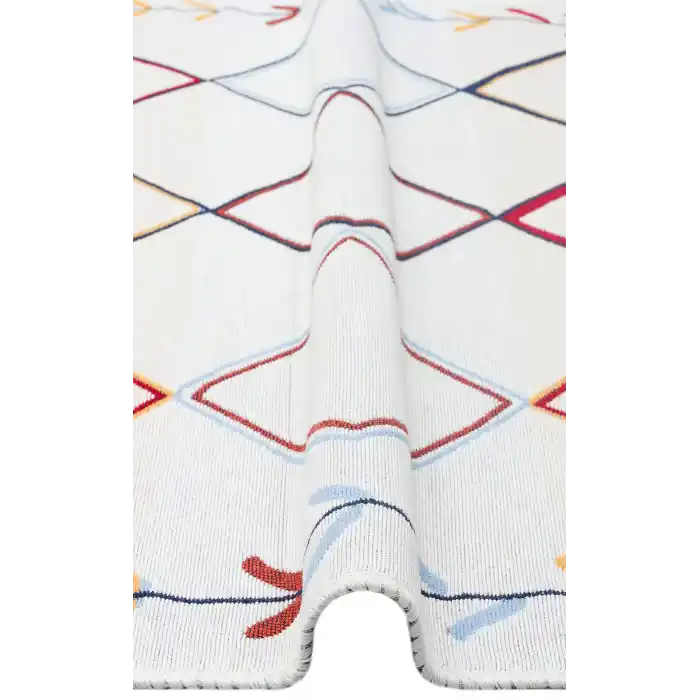 Arya Ar 21 Multy %100 Geri Dönüşümlü Pamuktan Çift Taraflı Yıkanabilir Modern Dekoratif Kilim