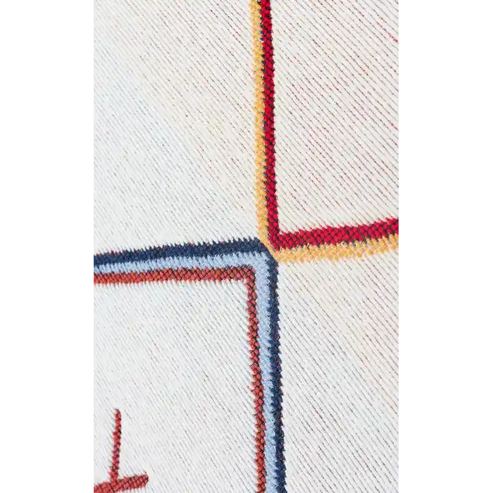 Arya Ar 21 Multy %100 Geri Dönüşümlü Pamuktan Çift Taraflı Yıkanabilir Modern Dekoratif Kilim