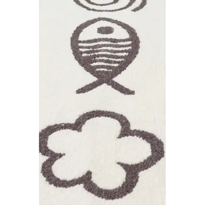 MIA COTTON HALI 0012 Yıkanabilir Çift Taraflı Pofuduk Dokuma Pamuk Kilim