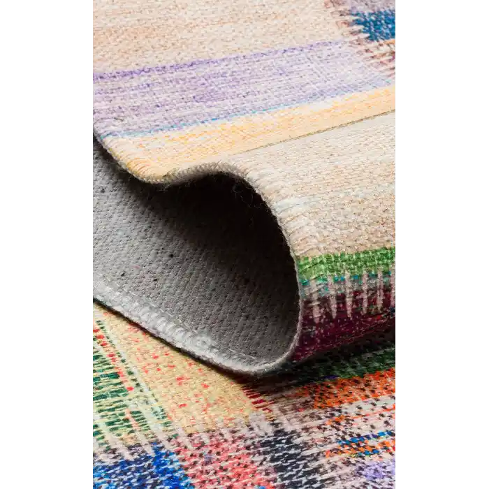 Ruby RB 15 Multy Yıkanabilir Kolay Kullanımlı Modern ve Geleneksel Desenlere Sahip Renkli Kilim