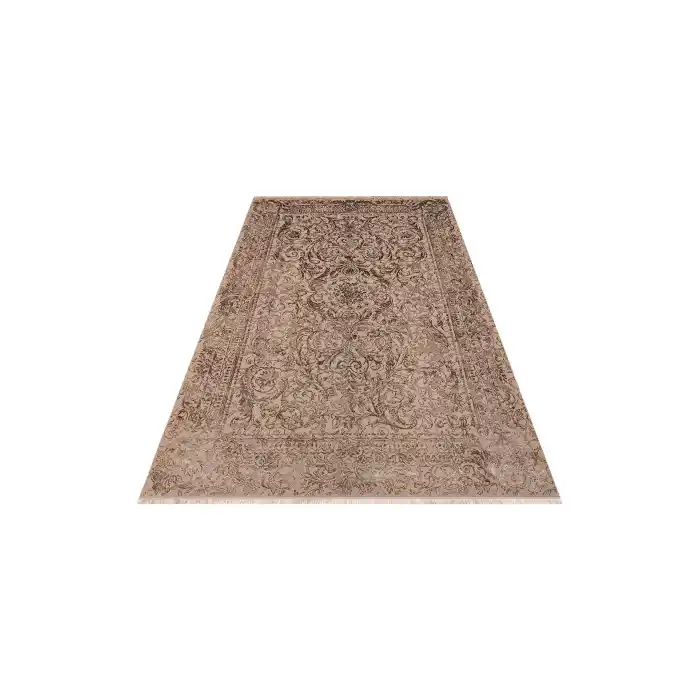 TORINO HALI 0007 Sık Dokuma Dökümlü Yere Oturan Hav Toz Vermez Yıkanabilir Kaymaz Tabanlı Modern Halı