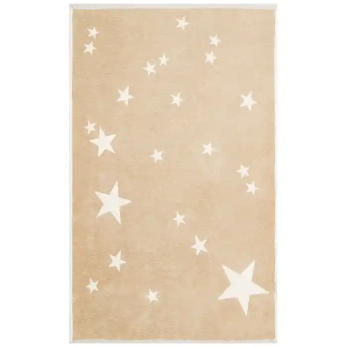 MIA COTTON HALI 0007 Yıkanabilir Çift Taraflı Pofuduk Dokuma Pamuk Kilim