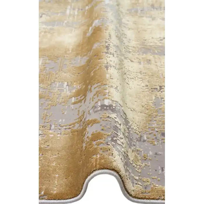 FRESCO HALI 0730 Yüksek Alçak Dokulu Özel Işıltılı Yüksek Kaliteli Sık Dokuma Modern Salon Halısı