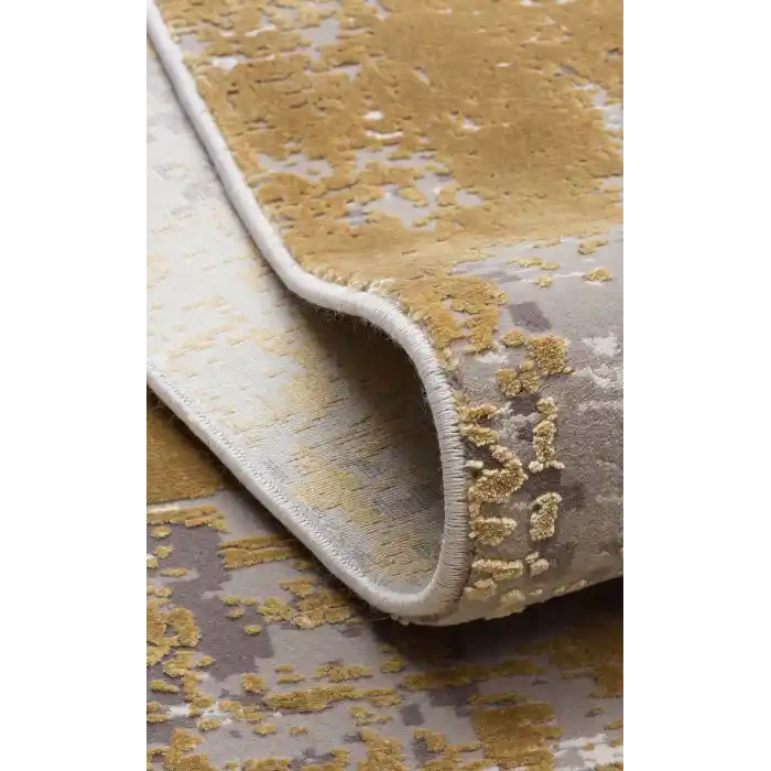 FRESCO HALI 0730 Yüksek Alçak Dokulu Özel Işıltılı Yüksek Kaliteli Sık Dokuma Modern Salon Halısı