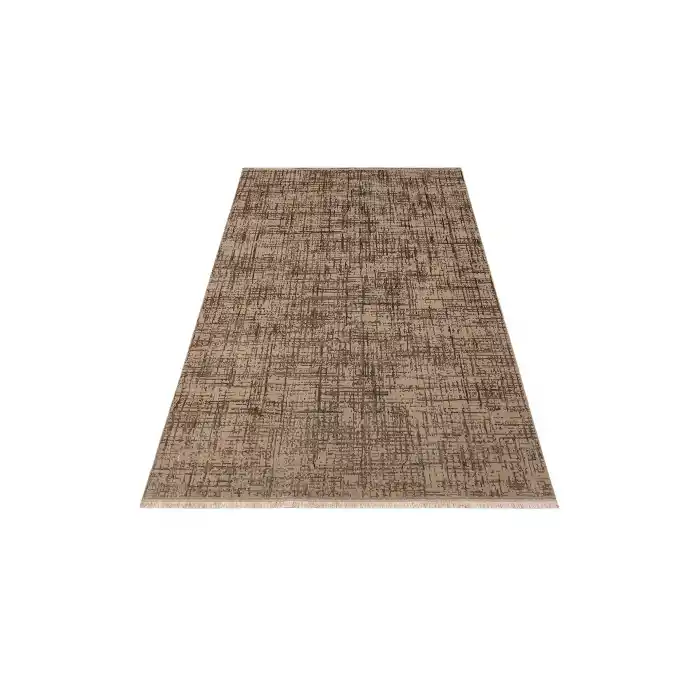 TORINO HALI 0048 Sık Dokuma Dökümlü Yere Oturan Hav Toz Vermez Yıkanabilir Kaymaz Tabanlı Modern Halı