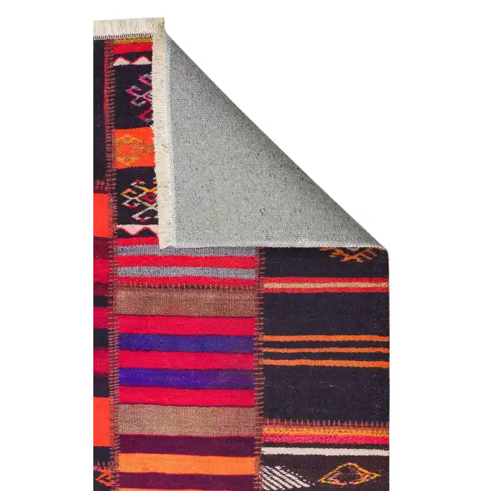 Ruby RB 14 Black Terra Yıkanabilir Kolay Kullanımlı Modern ve Geleneksel Desenlere Sahip Renkli Kilim