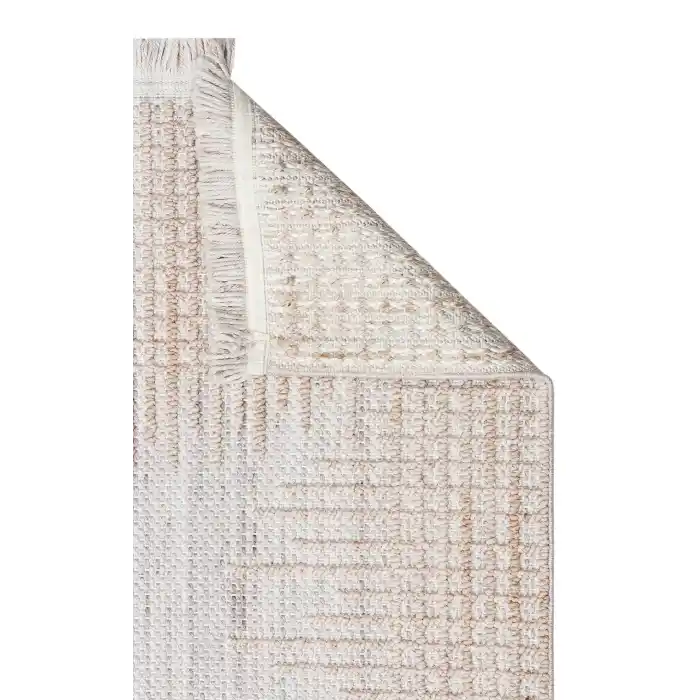 Cozy CZY 01 Grey Beige Hav Toz Vermez Modern Örgü Dokuma Makine Halısı