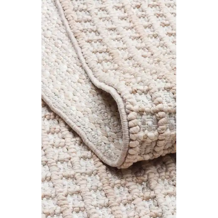 Cozy CZY 01 Grey Beige Hav Toz Vermez Modern Örgü Dokuma Makine Halısı