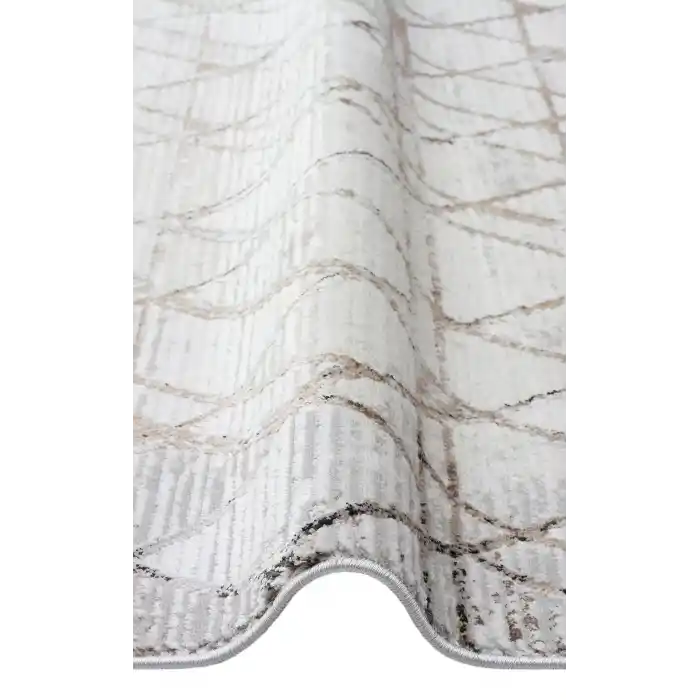 TALYA HALI 0006 Parlak Dokulu Modern Desen ve Renkli Metalik Işıltılı Makine Halısı