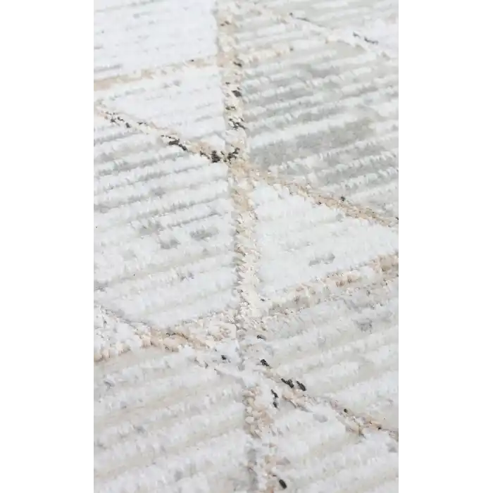 TALYA HALI 0006 Parlak Dokulu Modern Desen ve Renkli Metalik Işıltılı Makine Halısı