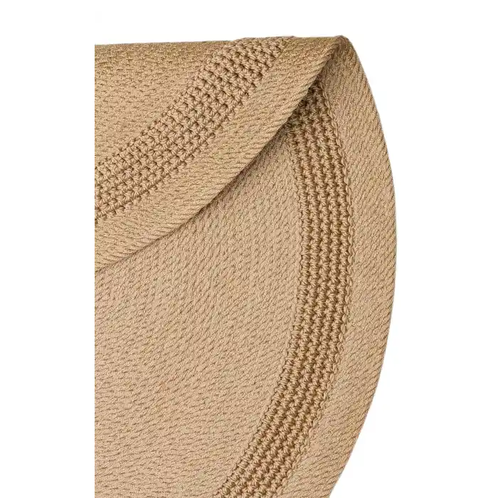 Patna PTN 12 Natural Jüt Hasır Görünümlü Hav Toz Vermez Dekoratif Örgü Halı