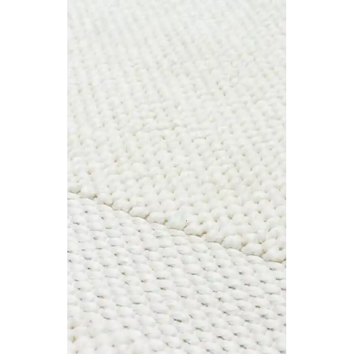Cozy CZY 05 Cream Hav Toz Vermez Modern Örgü Dokuma Makine Halısı