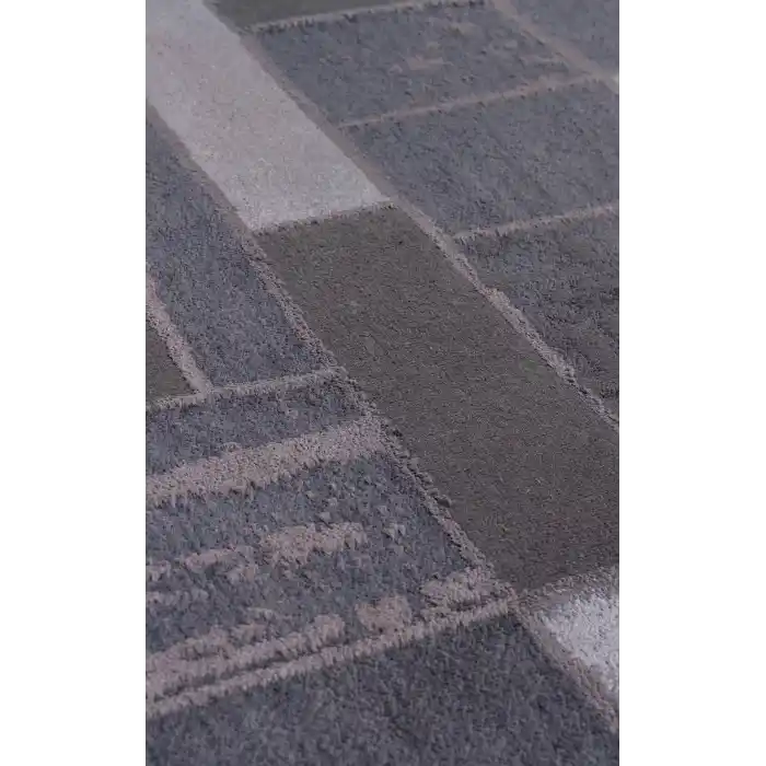 TORINO HALI 0091 Sık Dokuma Dökümlü Yere Oturan Hav Toz Vermez Yıkanabilir Kaymaz Tabanlı Modern Halı