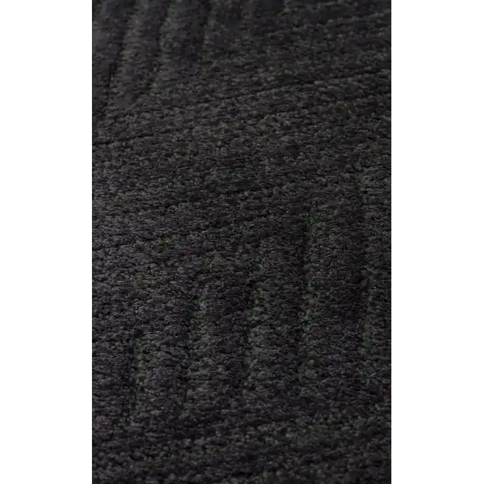 Urban 01 Black Etnik Desenlere Sahip Hav Toz Vermez Yumuşak Dokulu Modern Halı