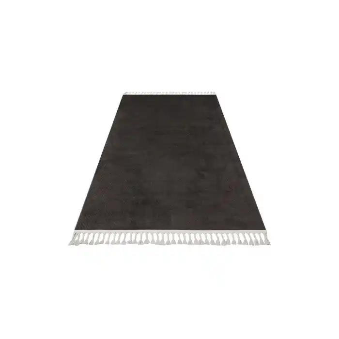 Urban 01 Black Etnik Desenlere Sahip Hav Toz Vermez Yumuşak Dokulu Modern Halı