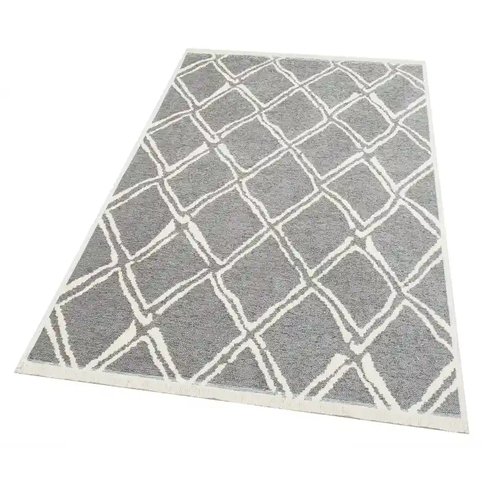 MONDO KILIM 0076 İskandinav Yıkanabilir Çift Taraflı Modern Halı