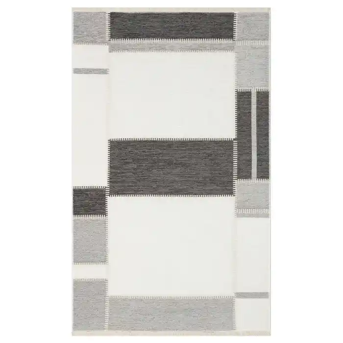 NOA KILIM 0317 Hav Toz Vermez Yıkanabilir Çift Taraflı İnce Modern İskandinav Kilim