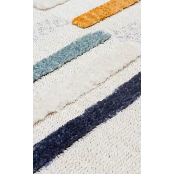 Terazzo 01 Multy Hav Toz Vermez Yumuşak Dokulu Etnik Örgü Desenlere Sahip Modern İskindinav Halı