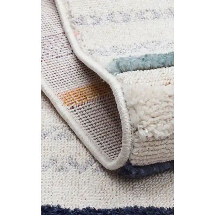 Terazzo 01 Multy Hav Toz Vermez Yumuşak Dokulu Etnik Örgü Desenlere Sahip Modern İskindinav Halı