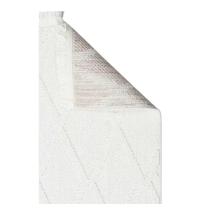 Cozy CZY 04 Cream Hav Toz Vermez Modern Örgü Dokuma Makine Halısı