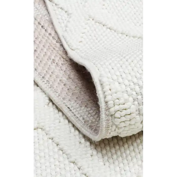 Cozy CZY 04 Cream Hav Toz Vermez Modern Örgü Dokuma Makine Halısı