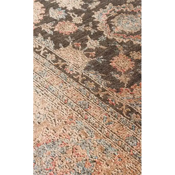 LAHOR HALI 0008 Özel Boyama İşlemi İle Üretilen Yüksek Alçak Dokuya Sahip Zengin Renkli Şık Salon Halısı