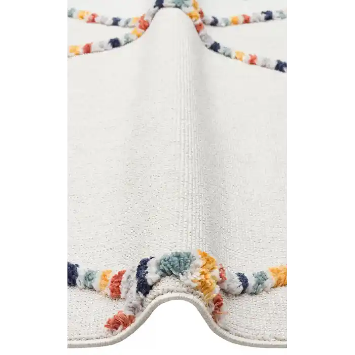 Terazzo 04 Multy Hav Toz Vermez Yumuşak Dokulu Etnik Örgü Desenlere Sahip Modern İskindinav Halı