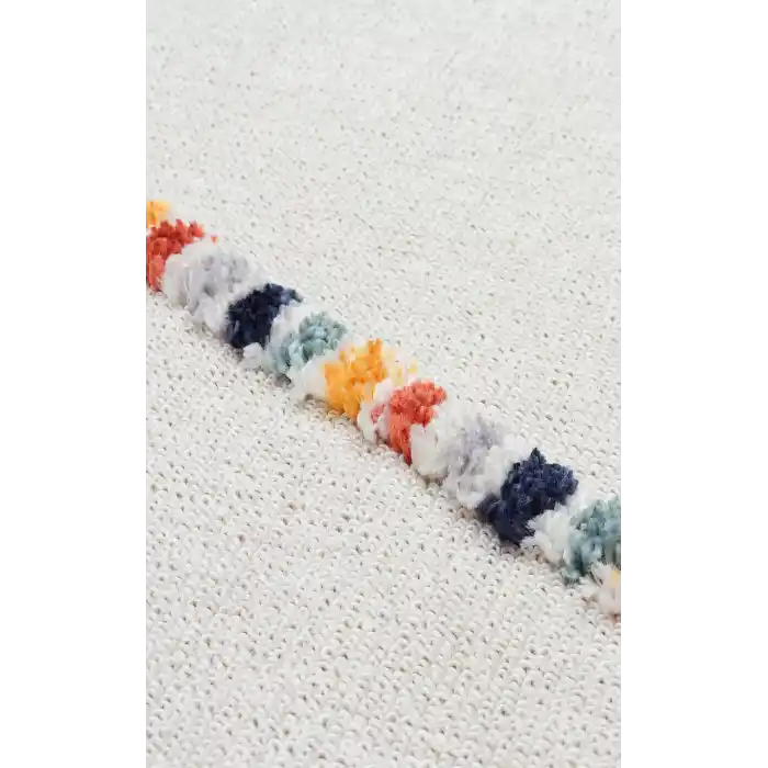 Terazzo 04 Multy Hav Toz Vermez Yumuşak Dokulu Etnik Örgü Desenlere Sahip Modern İskindinav Halı