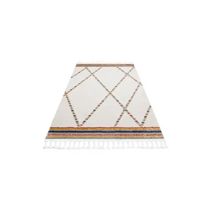 Terazzo 04 Multy Hav Toz Vermez Yumuşak Dokulu Etnik Örgü Desenlere Sahip Modern İskindinav Halı