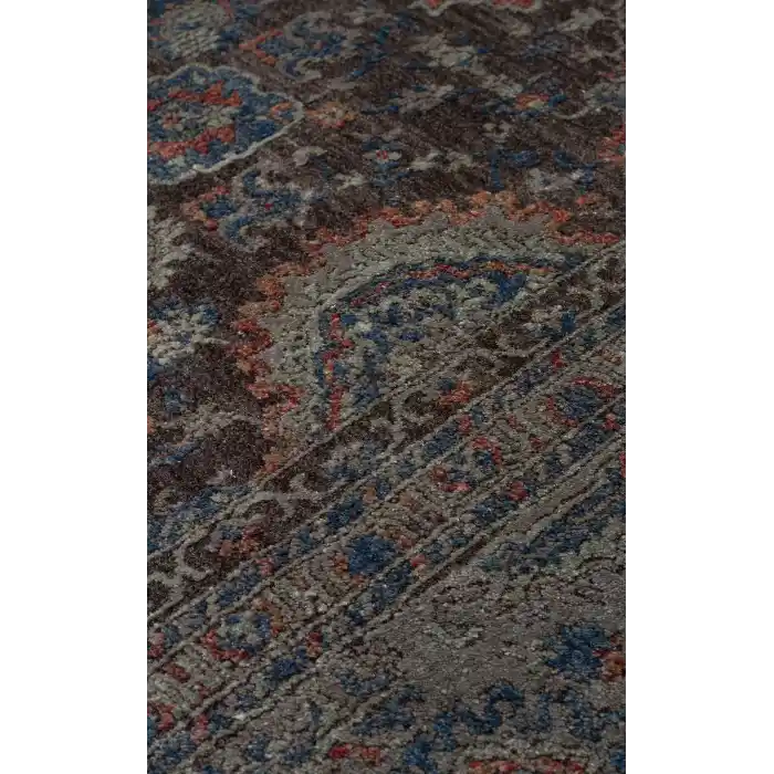 LAHOR HALI 0009 Özel Boyama İşlemi İle Üretilen Yüksek Alçak Dokuya Sahip Zengin Renkli Şık Salon Halısı