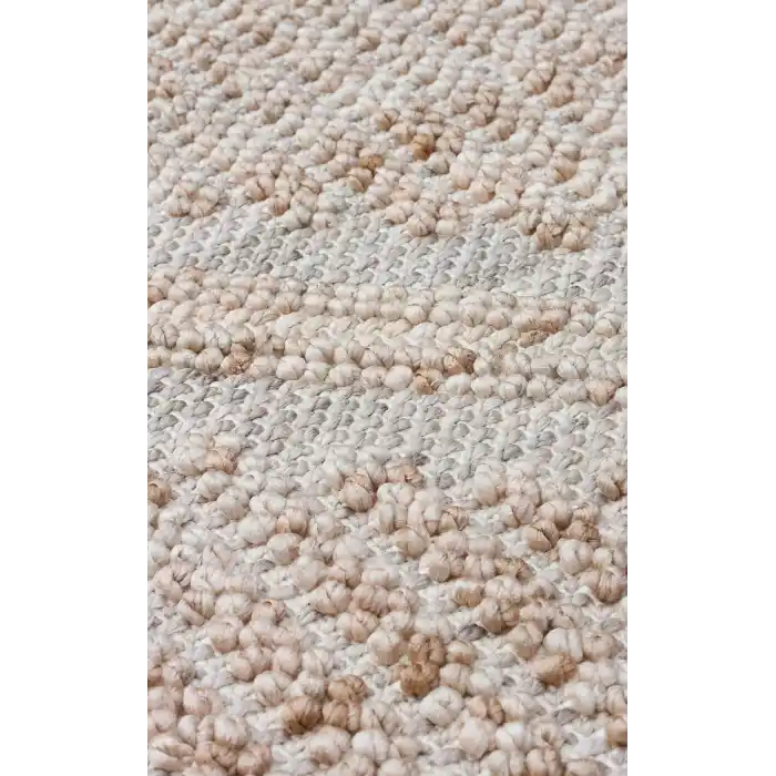 Cozy CZY 03 Grey Beige Hav Toz Vermez Modern Örgü Dokuma Makine Halısı