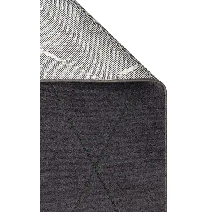 Urban 02 Black Etnik Desenlere Sahip Hav Toz Vermez Yumuşak Dokulu Modern Halı