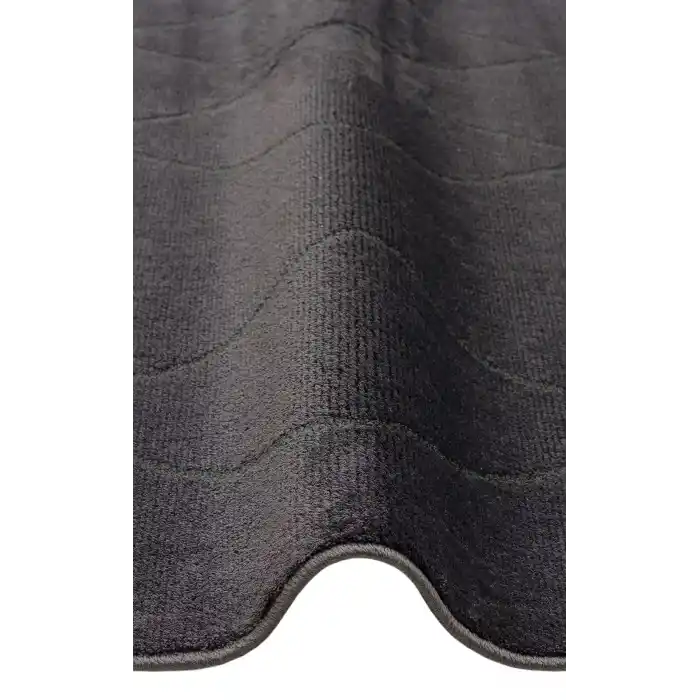 Urban 02 Black Etnik Desenlere Sahip Hav Toz Vermez Yumuşak Dokulu Modern Halı