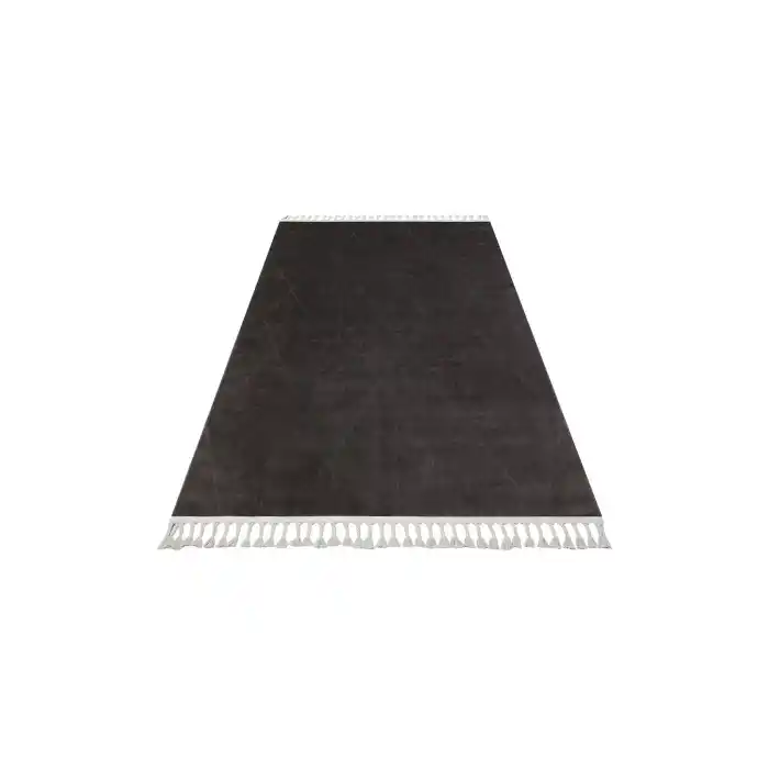 Urban 02 Black Etnik Desenlere Sahip Hav Toz Vermez Yumuşak Dokulu Modern Halı