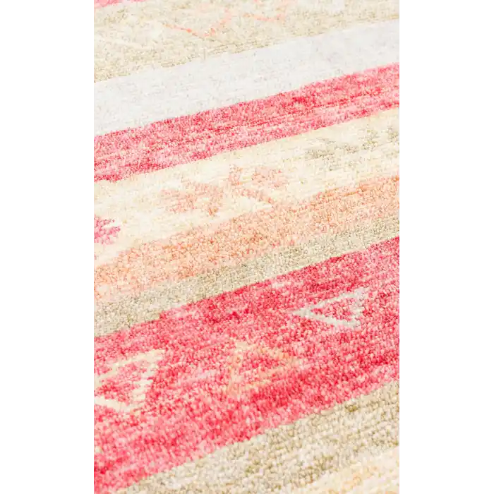 ZARA HALI 0140 Otantik Desenli Özel Hav Vermeyen ve Kolay Temizlenebilir Tensel Kullanılarak El Emeği ile Özel Tezgahlarda Üretilen Modern Uşak Halısı