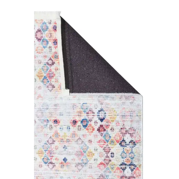 SIESTA NEO 0020 Otantik Geleneksel Desenli Yıkanabilir Renkli Baskı Kilim