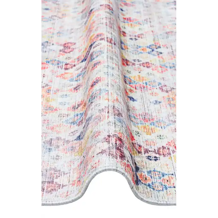 SIESTA NEO 0020 Otantik Geleneksel Desenli Yıkanabilir Renkli Baskı Kilim
