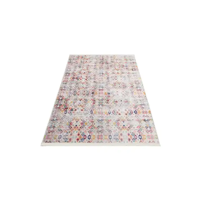 SIESTA NEO 0020 Otantik Geleneksel Desenli Yıkanabilir Renkli Baskı Kilim