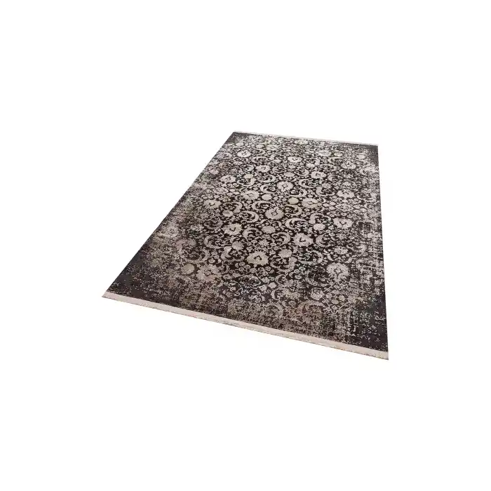 Cordoba Db  02 Antrasit Vizon Nw Parlak Yüksek Alçak Dokulu Modern Makine Halısı