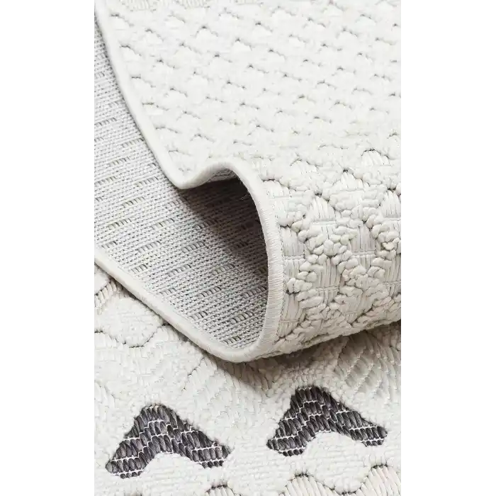 Cozy CZY 07 Cream Beige LW Hav Toz Vermez Modern Örgü Dokuma Makine Halısı