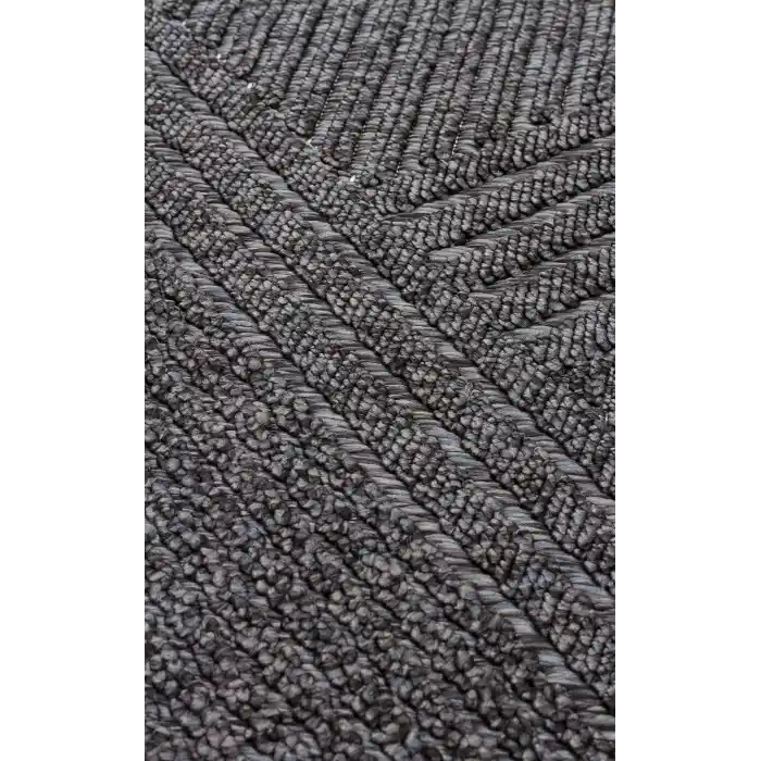 Cozy CZY 08 Antrasit LW Hav Toz Vermez Modern Örgü Dokuma Makine Halısı