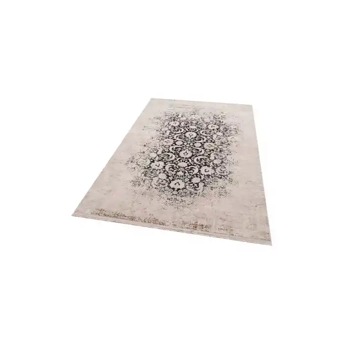 Cordoba Db 02 Ivory Mıx Vizon Nw Parlak Yüksek Alçak Dokulu Modern Makine Halısı