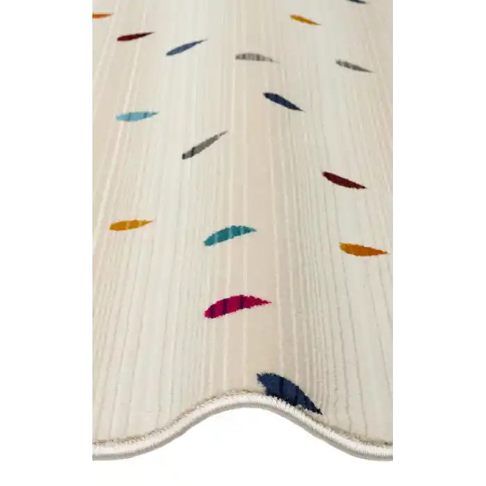 PETRA BOHEM HALI 0002 Hav Toz Vermez Etnik ve Modern Desenli Renkli Makine Halısı