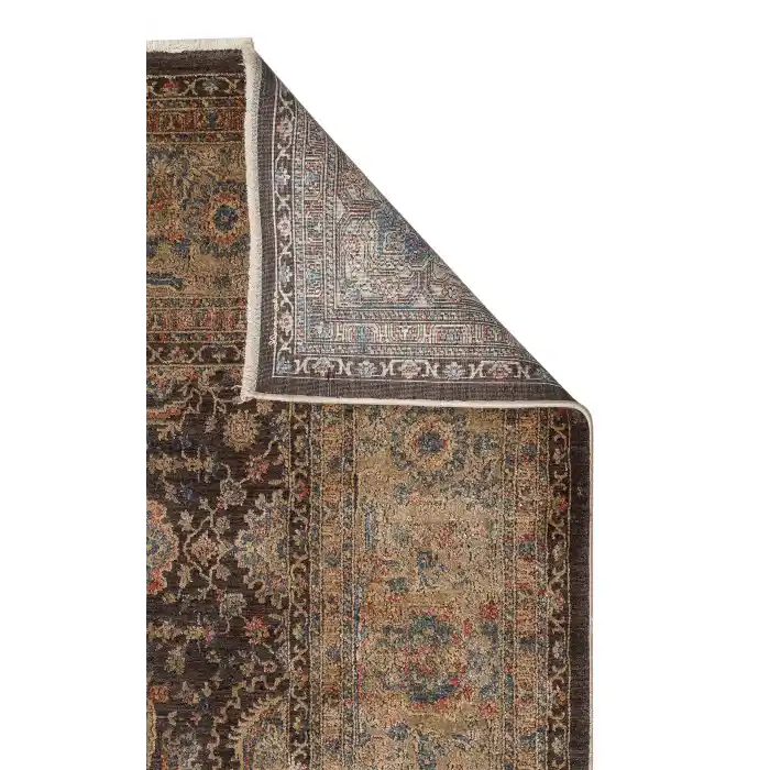 LAHOR HALI 0014 Özel Boyama İşlemi İle Üretilen Yüksek Alçak Dokuya Sahip Zengin Renkli Şık Salon Halısı