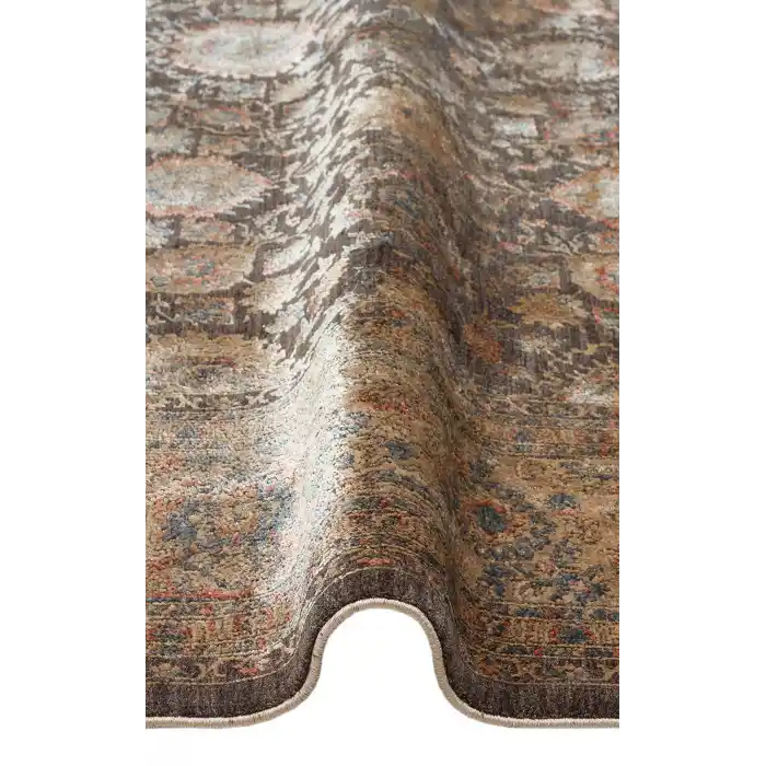 LAHOR HALI 0014 Özel Boyama İşlemi İle Üretilen Yüksek Alçak Dokuya Sahip Zengin Renkli Şık Salon Halısı