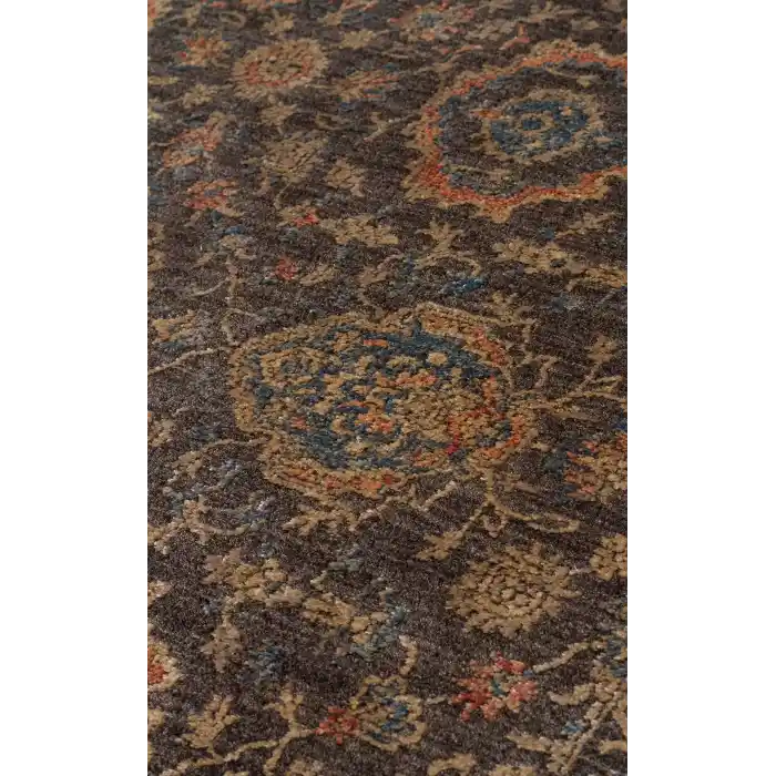 LAHOR HALI 0014 Özel Boyama İşlemi İle Üretilen Yüksek Alçak Dokuya Sahip Zengin Renkli Şık Salon Halısı